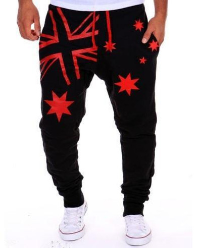 2017 Fashion Mens Joggers Pants Casual Loose Sweatpants Hip-hop Letters Printed Trousers Outwear Joggers Pants Harem Dance Pants