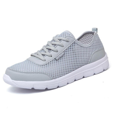 2017 Fashion Men Shoes Summer Breathable Lace up Casual Shoes Big Size 35-48 Light Comfort Light Weight Air Mesh Men Flats