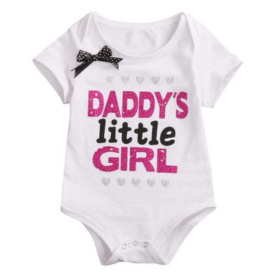 2017 Summer Letter Newborn Infant Baby Boys Girls Romper Jumpsuit Clothes Outfits