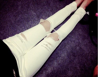2017 Summer High Waist Jeans Woman Skinny Ripped Jeans For Women Boyfriend Jeans For Women Stretch Ripped Black Jeans Plus Size