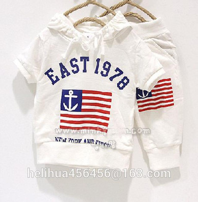 2017 summer girls boys cream 369 children clothing set baby clothes short-sleeve T-shirt hoodies pant kids sport suit Free Ship.