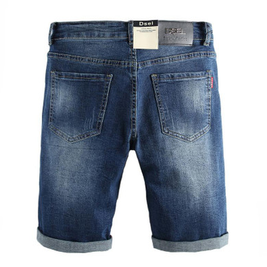 2017 Summer Fashion Mens Shorts Blue Color DSEL Brand Designer Denim Jeans Shorts Men Plus Size 29-38 Casual Shorts Jeans