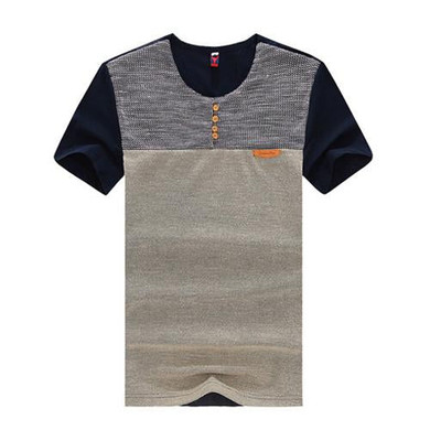 2017 Summer Fashion Men's T Shirt Casual Patchwork Short Sleeve T-Shirt Mens Clothing Trend Casual Slim Fit Hip-Hop Top &Tees