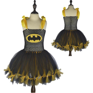 Moeble Girls Knotted Batman Tutu Dress Superhero Children Cosplay Costume Christmas Halloween Kids Party Dresses Xmas Gift Moeble Girls Knotted Batman Tutu Dress Superhero Children Cosplay Costume Christmas Halloween Kids Party Dresses Xmas Gift