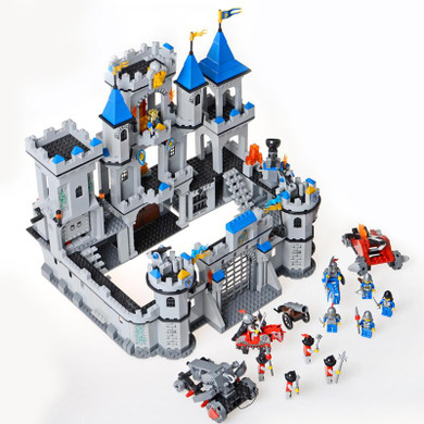 Model building kits compatible with lego Castle Medieval Lion 3D blocks Educational model building toys hobbies for children