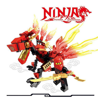moc compatible legoinglys ninjagoinglys dragon with weapons building blocks toys for children gifts