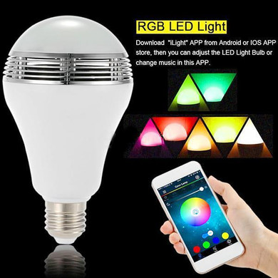 Mobile Control Smart Bluetooth Speaker  LED Light Bulb
