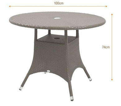 2017 Outdoor Wicker Dining Table Set Patio Furniture with 4 Chairs