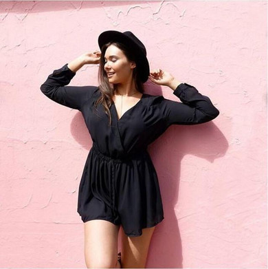 2017 Off shoulder ruffles print jumpsuit romper women High waist chiffon sexy playsuits leotard Boho summer pleated overalls