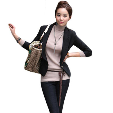 2017 New European Women Slim Casual Business Blazer Jackets Suit One Button Slim Lady's Blazers Work Wear Blazer Jackets Outwear