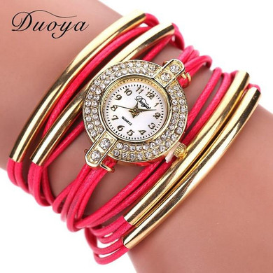 2017 New Duoya Fashion Brand Quartz Watch Women Dress Leather Wristwatches Popular Casual Watches Gold Jewelry Bracelet Clock 2017 New Duoya Fashion Brand Quartz Watch Women Dress Leather Wristwatches Popular Casual Watches Gold Jewelry Bracelet Clock