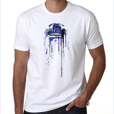 mens t shirts fashion 2017 The Empire Star Wars Short Sleeve Yoda/Darth Vader r2d2 Cartoon Cool Storm Trooper Tee Shirt