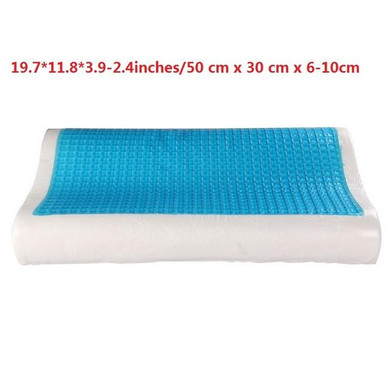 Memory Foam Orthopedic Sleep Blue/White Cooling Comfort Gel Bed Pillow Cushion Memory cotton Memory Foam Pillow
