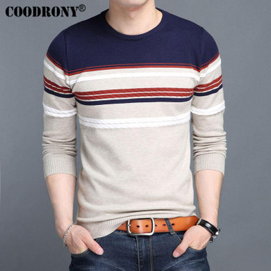 COODRONY Cashmere Sweater Men Knitted Wool Pullover Men 2017 New Mens O-Neck Sweaters Autumn Winter Warm Slim Fit Pull Homme 208
