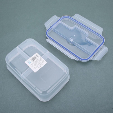 Conveninet Modern Ecofriendly Outdoor Portable Microwave Lunch Box with Soup Bowl Chopsticks Spoon Food Containers 1000mL