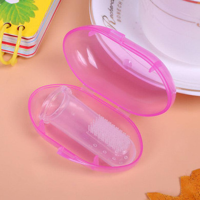 Convenient Durable Portable Outfit Newborn Toddler Baby Toothbrush With Case 1PCS Set Finger Toothbrush For Babies