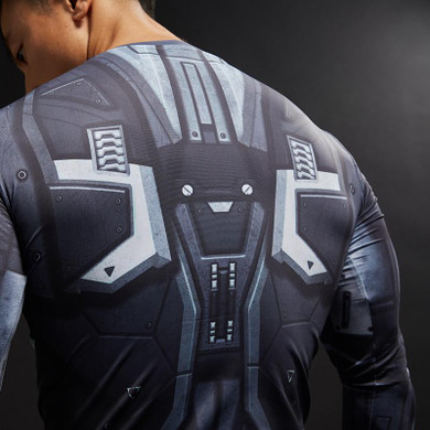 Compression Shirt Men 3D Printed T-shirts Long Sleeve Cosplay Costume Quick Dry crossfit fitness Clothing Tops Male Black Friday