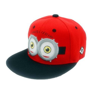 2016 Baby Kids Baseball Caps Cartoon Minions Boys Girls Snapback Adjustable Cap Hats Children Flat Hip Hop Cap T025