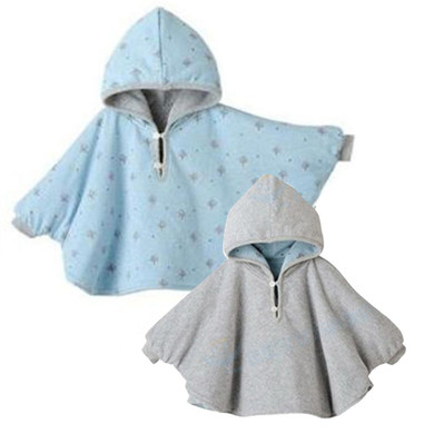 2016 Baby Cloak Two-sided wear Reversible baby children's cape outerwear jacket clothing coat velvet Xmas baby hoodie romper