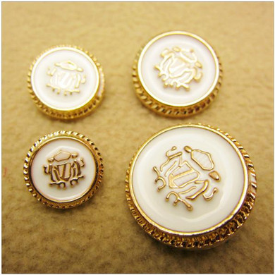 N1711211 , 10pcs Metal buttons, clothing accessories DIY handmade materials , Suit coat buttons, fashion decorative buttons