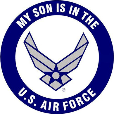 My Son Is In The U.S Air Force 3.5" Clear Decal