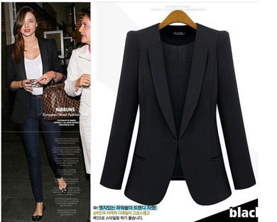 My New In Women Blazers And Jackets Plus Size 4XL Clothes Slim Work Blazer Women Coat Casual Office Suit Feminino