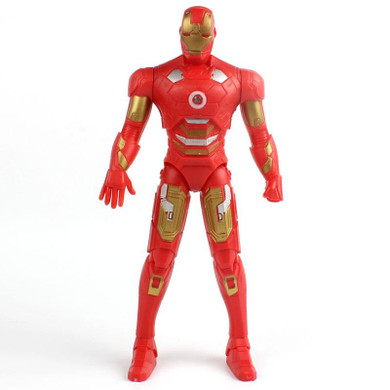 20cm 2017 New Avengers Toys Light Rotate Iron Man Hulk PVC Action Figure Model Toys Brinquedos Kids Gift Original Box