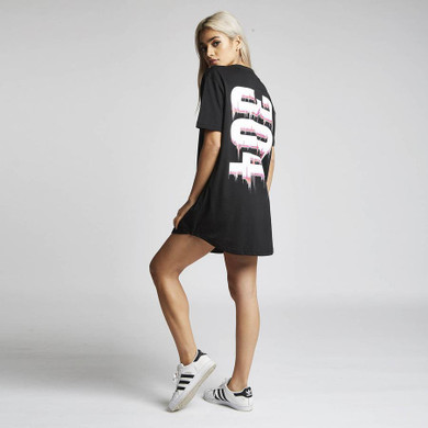 2018 women's fashion and leisure T-shirts female short sleeved stars print back old leisure T-shirts large size summer clothes