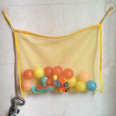 New Storage Suction Kids Bath Tub Toy Baby Tidy Cup Bag Mesh Bathroom Container Toys Organiser Net Swimming Pool Accessories