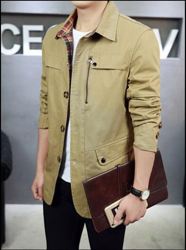 New spring Trench Coat Men brand-clothing  thin Trench Coat Men Outerwear Casual Coat Men's Jackets Windbreaker Mens Trench Coat