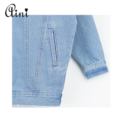 New Spring Autumn Women Denim Jacket 2017 Harajuku Bf Wind Jean Jacket Loose Long Sleeve Female Coats Plus Size XL Female Jacket