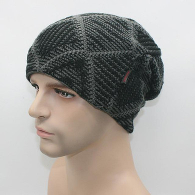 New Hot Winter Beanies Solid Color Hat Unisex Warm Grid Skiing Beanie Skull Knit Cap Hats Knitted Touca Gorro Caps For Men Women