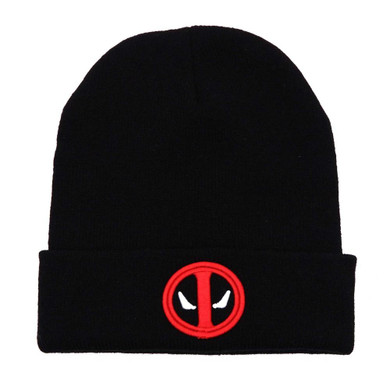 New Hot Selling Cotton Deadpool Winter Hat Embroidery Men And Women Hats Soft Solid Beanies Hip Hop Warm Knitted Caps Gorros
