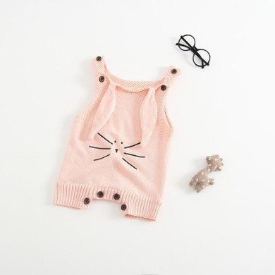autumn baby romper rabbit newborn infant baby crochet knitted romper jumpsuit cotton woolen baby overalls baby boys girl clothes