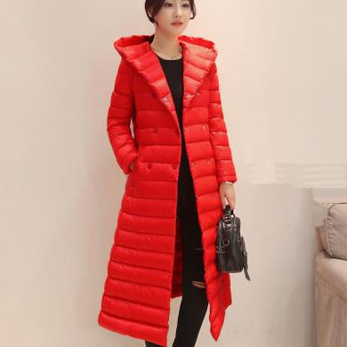 Autumn And Winter New Warm Thin Duck Down Winter Jacket Women Long Down Coat Down Parka 6 Colors European Style Coats Plus Size