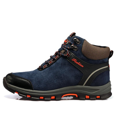 Autumn and winter Men Boots Warm Snow Boots Suede leather outdoor Work boots Men Footwear Fashion Rubber Ankle boots