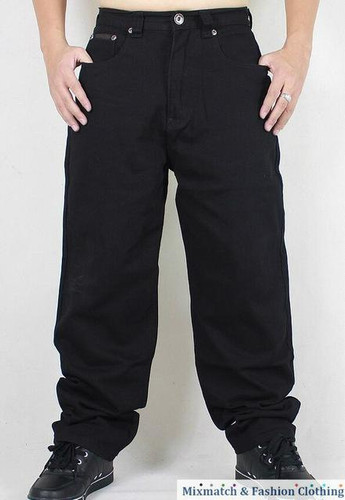 Hip Hop Baggy Jeans 2017 New Arrivals Loose Fit Wide Leg Denim Pants Skateboarder Streetwear Free Shipping