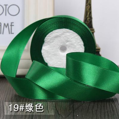 High-quality 2.5cm Width Satin Ribbons Wedding Party Decoration Gift Craft Sewing art Fabric Ribbon Cloth Tape DIY -1 Yard/pcs