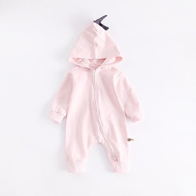 Cartoon Dragon Hooded Baby Rompers Newborn Boys Girls Autumn Clothing Cotton Long Sleeve 3D Jumpsuits Outerwear Kids Costume