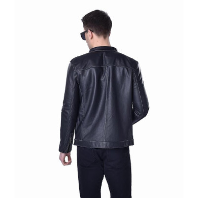MAPLESTEED Men Leather Jacket 100% Genuine Calf Skin Cowhide Leather Black Bomber Motorcycle Biker Men's Leather Coat Autumn 140