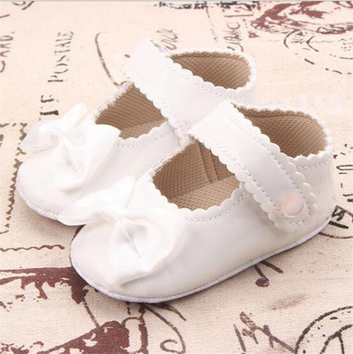 2017 New Bowknot Baby Soft Soled Shoes Antislip Infants Crib First Walkers Toddlers Girls Princess Shoes