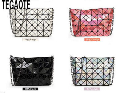 2017 NEW Bao Bao bag Women Diamond Tote Geometry Quilted Shoulder Bags Laser Plain Folding Handbags bolso baobao Messenger Bag