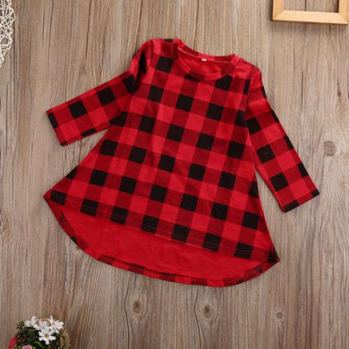 2017 New Baby Kids Girls Child Dress Checked Party Long Sleeve Princess Formal Dresses 2017 New Baby Kids Girls Child Dress Checked Party Long Sleeve Princess Formal Dresses