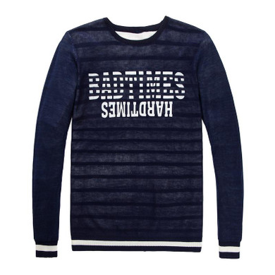 2017 New Autumn Winter Fashion Brand Clothing Men Knitted Sweater Letter Print Slim Fit Pullover Men Stripe Sweaters For Men