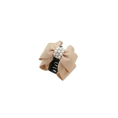 LNRRABC Fashion Women Bowknot Rhinestone Simulated Pearl Hair Clip Claw Headwear Hair Accessories Barrettes Hair Combs Hair Pin