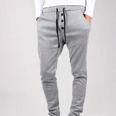 Fashion 2017 indoor Harem Pants men leisure long joggers trousers street hip hop elastic waist low crotch men's pants sweatpants