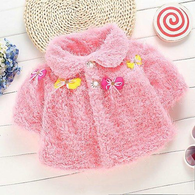 Fashion 2016 sweet cute baby girl clothes winter warm cloak girls cape and ponchoes
