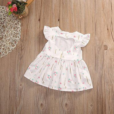 2017 Floral Infant Toddler Baby Girls Sleeveless Princess Dress Wedding Party Kids Tutu Dresses 0-24M