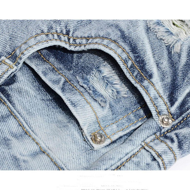 2017 Female Loose Ripped Hole Denim Jeans Pants Slim Pencil Pants Haren Skinny Trousers for Women Pantalon Femme Casual Fashion