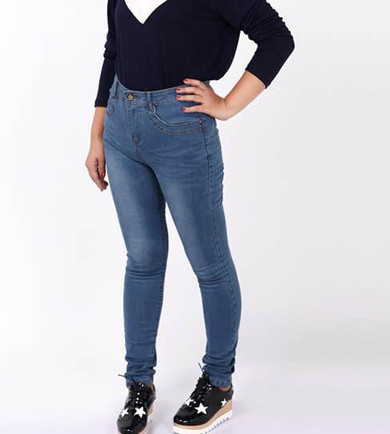 2017 Fat MM jeans women plus size L-5XL women casual Jeans Pants High waist elastic denim trousers female skinny pencil pants